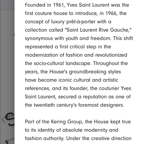 Saint Lauren Opyum textured croco brooch - Picture 7 of 9